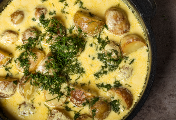Di: Senfeier mit Kartoffeln
